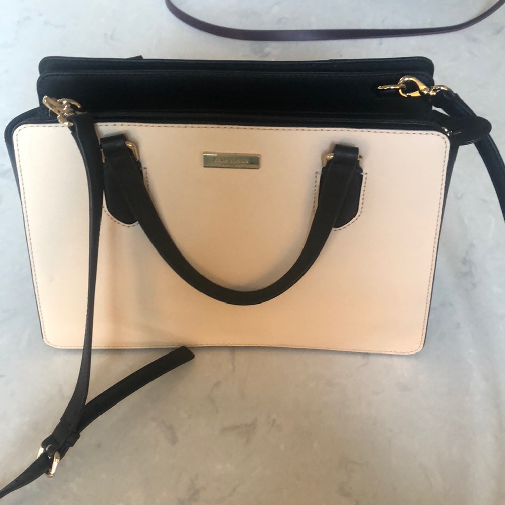 Black and cream Kate Spade purse